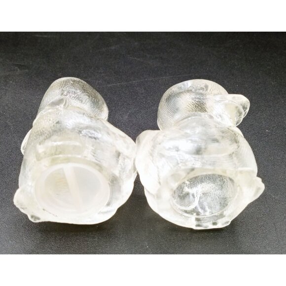 Duckling Salt Pepper Shakers Set Acrylic Vintage Duck 3 Inches Taiwan Kitchen - Picture 15 of 16